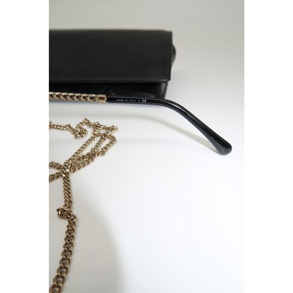 Chanel CH4245 Triple Chain Round Sunglasses Black - Picture 10 of 12